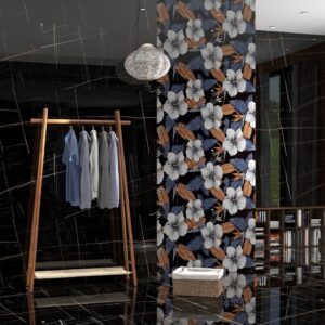 Amazon Black Gloss Decor 600x1200mm